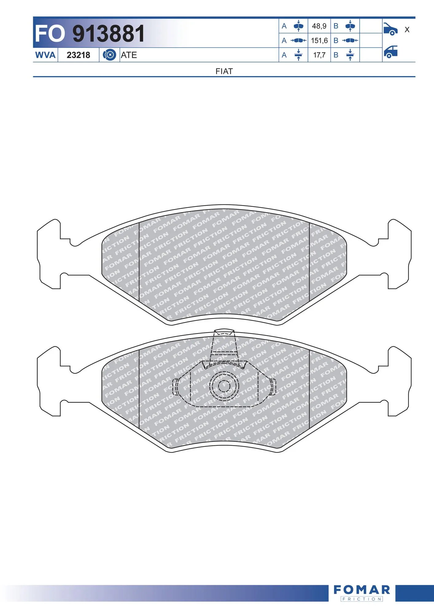Brake Pad Set, disc brake